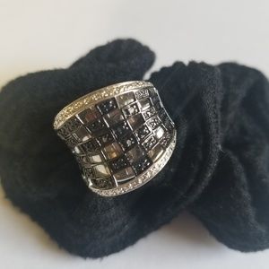 Silver Black Onyx Ring